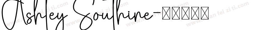 Ashley Southine字体转换